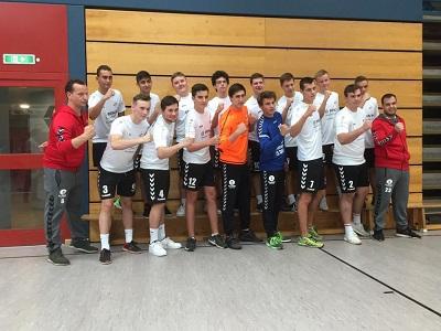 Handball-TS Durlach A-Jugend sagt„Danke“ für neue Trikots