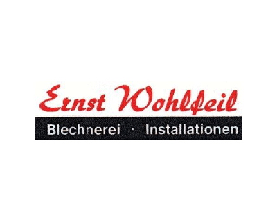 Logo für Ernst Wohlfeil - Blechnerei und Installation (1964)