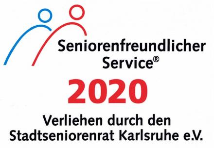 Auszeichnung für seniorenfreundlichen Service 2020