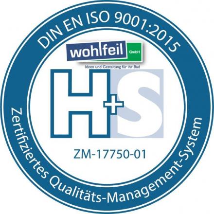 Qualitätsmanagement DIN EN ISO 9001:2015 - zertifiziert - Siegel