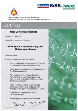 Wohlfeil Zertifikat 30-06-2012 Johannes Diebold
