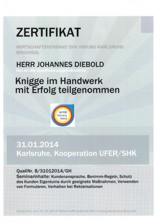 Wohlfeil Zertifikat 31-01-2014 Johannes Diebold