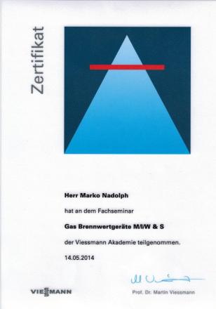 Wohlfeil Zertifikat 14-05-2014 Marko Nadolph