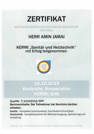 Wohlfeil Zertifikat 10-10-2015 Amin Jamai