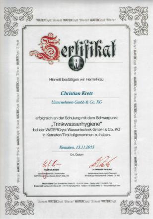 Wohlfeil Zertifikat 13-11-2015 Christian Krez